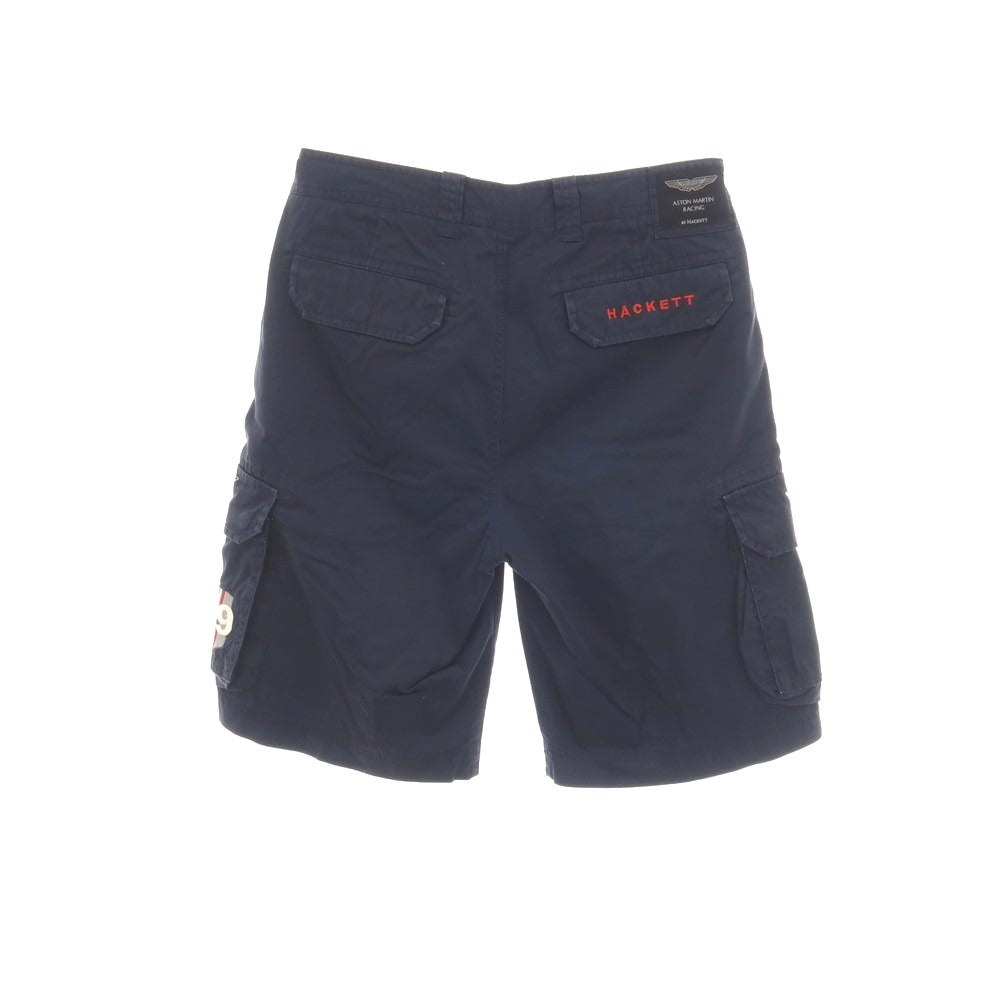 【中古】ハケットロンドン HACKETT LONDON コットン カーゴ ショートパンツ ネイビー【サイズ32】【 状態ランクB 】【 メンズ 】