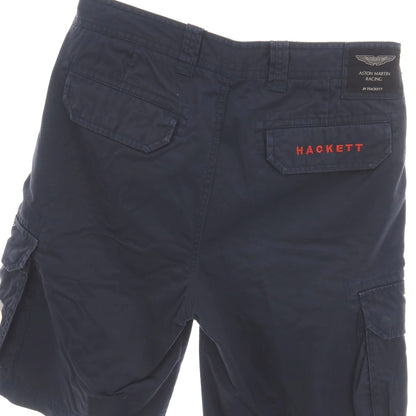 【中古】ハケットロンドン HACKETT LONDON コットン カーゴ ショートパンツ ネイビー【サイズ32】【 状態ランクB 】【 メンズ 】