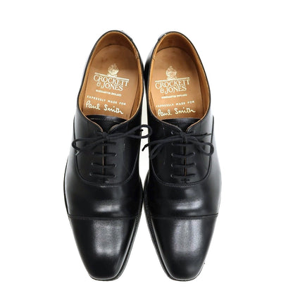 【中古】ポールスミス Paul Smith × Crocket Jones カーフ レザー ドレスシューズ ブラック【サイズ7E】【 状態ランクB 】【 メンズ 】