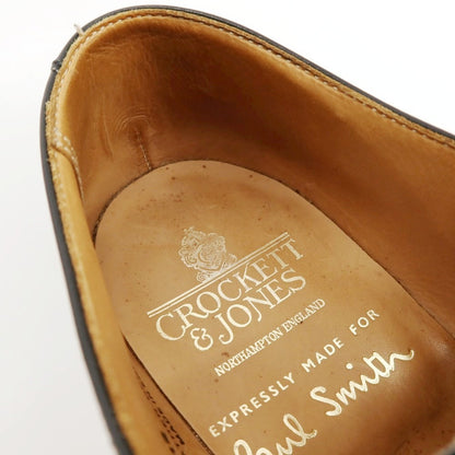 【中古】ポールスミス Paul Smith × Crocket Jones カーフ レザー ドレスシューズ ブラック【サイズ7E】【 状態ランクB 】【 メンズ 】
