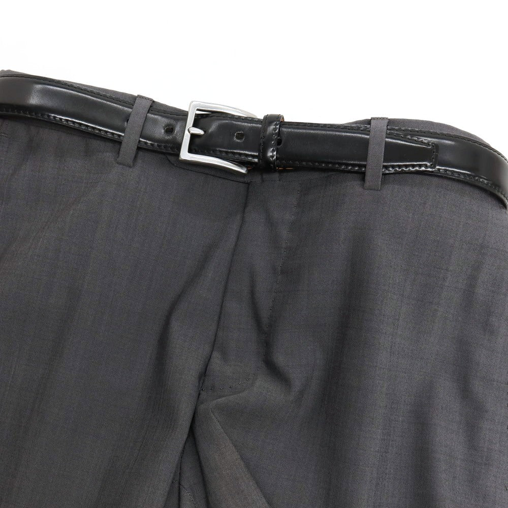 【中古】ポールスミスコレクション PAUL SMITH COLLECTION オイルアップ シェル コードバン レザー ベルト ブラックxシルバー【サイズXL/86】【 状態ランクB 】【 メンズ 】