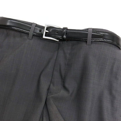 【中古】ポールスミスコレクション PAUL SMITH COLLECTION オイルアップ シェル コードバン レザー ベルト ブラックxシルバー【サイズXL/86】【 状態ランクB 】【 メンズ 】