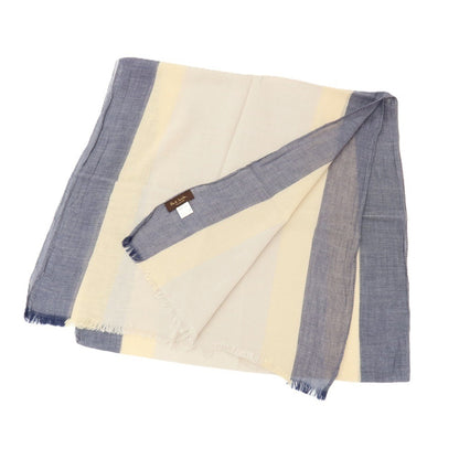 【中古】ポールスミスコレクション PAUL SMITH COLLECTION コットン ストール ベージュxネイビー【 状態ランクB 】【 メンズ 】