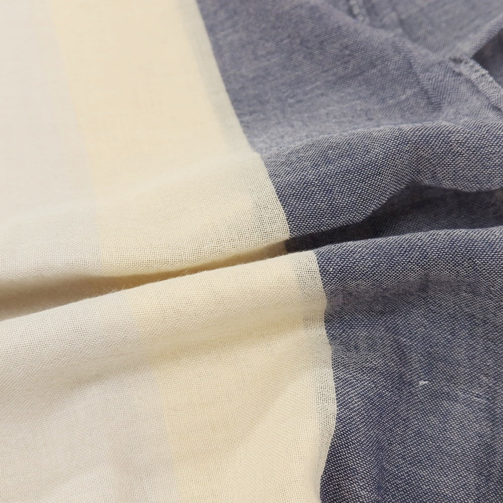 【中古】ポールスミスコレクション PAUL SMITH COLLECTION コットン ストール ベージュxネイビー【 状態ランクB 】【 メンズ 】
