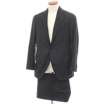 【中古】ラルディーニ LARDINI ウール 3つボタンスーツ チャコールグレー【サイズ48】【 状態ランクB 】【 メンズ 】