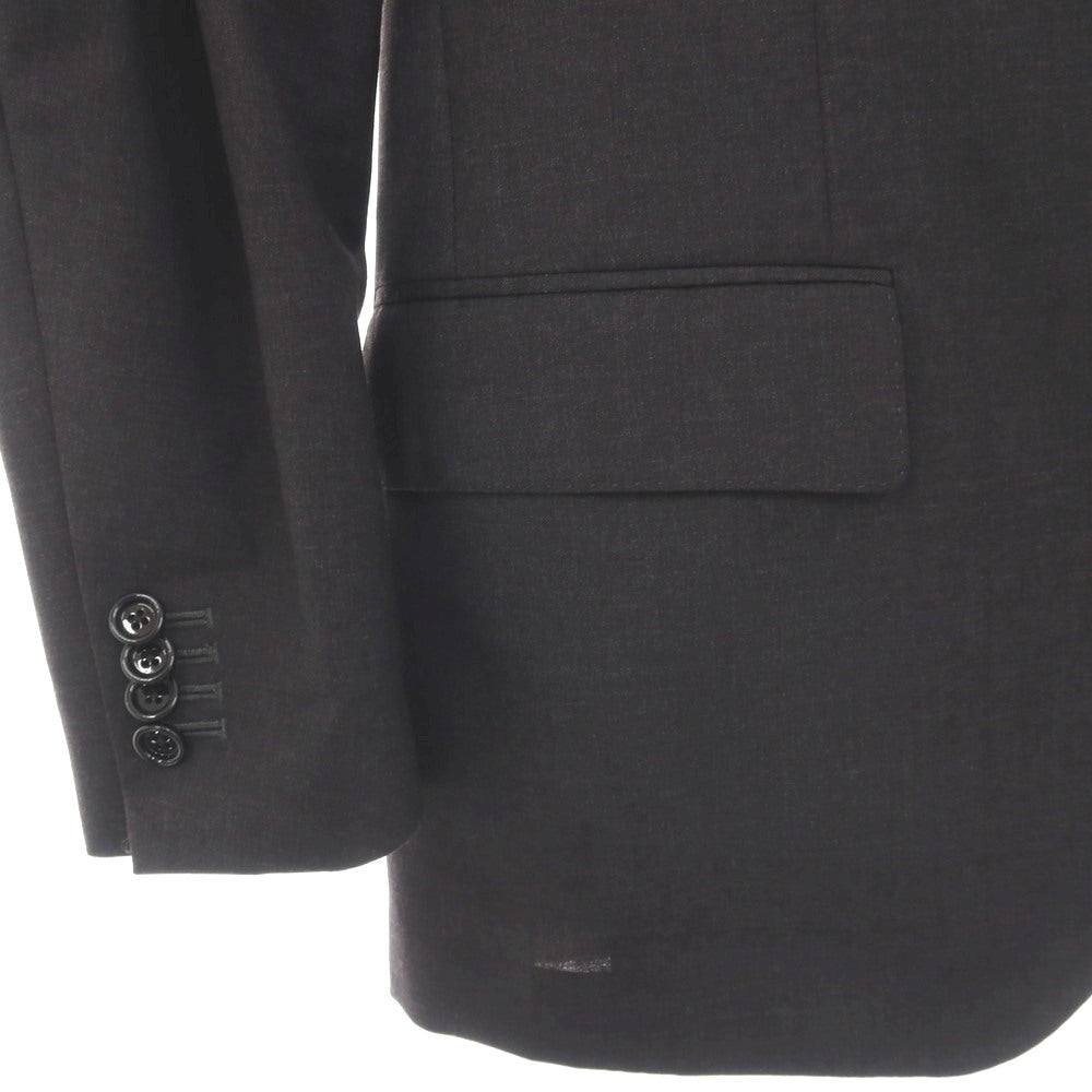 【中古】ラルディーニ LARDINI ウール 3つボタンスーツ チャコールグレー【サイズ48】【 状態ランクB 】【 メンズ 】