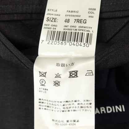 【中古】ラルディーニ LARDINI ウール 3つボタンスーツ チャコールグレー【サイズ48】【 状態ランクB 】【 メンズ 】