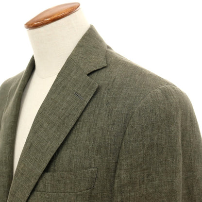 【中古】ブレラス BRERAS リネン 2つボタンスーツ オリーブ【サイズ46】【 状態ランクB 】【 メンズ 】
