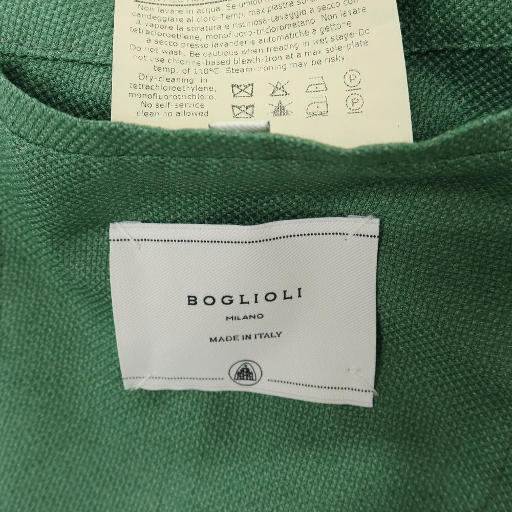 【中古】ボリオリ BOGLIOLI K.JACKET ウールシルク 2B テーラードジャケット グリーン【サイズ46】【 状態ランクB 】【 メンズ 】