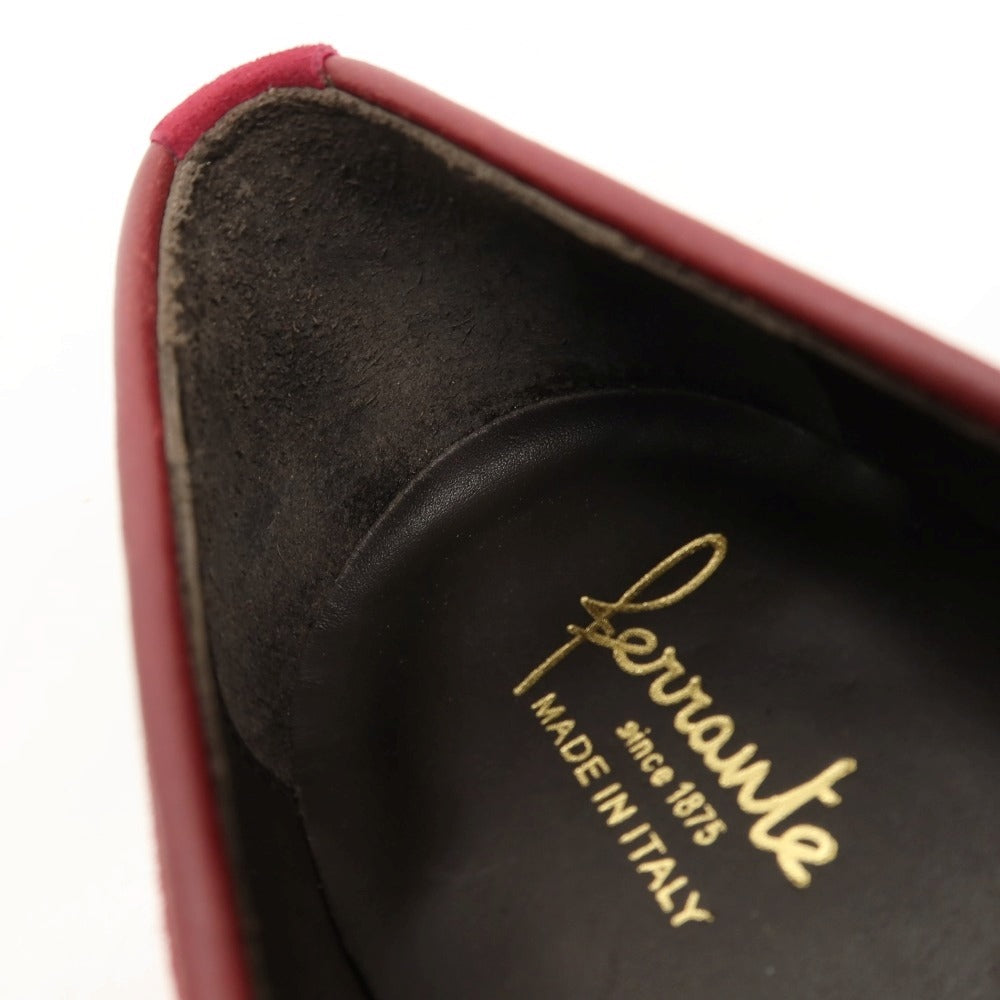 【新品】フェランテ FERRANTE ELEGANT スエード ローファー パープルマゼンタ【サイズ7】【 状態ランクN 】【 メンズ 】