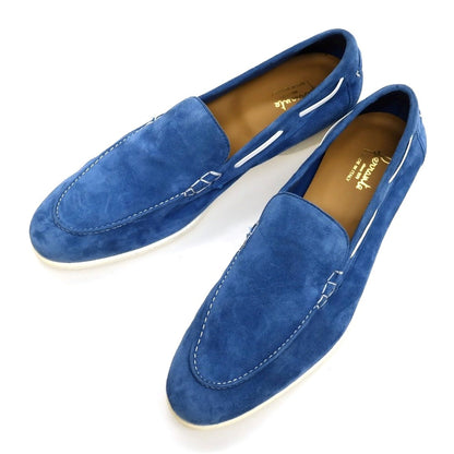 【新品アウトレット】フェランテ FERRANTE NAVY/M スエード ローファー ブルー【サイズ7】【 状態ランクN- 】【 メンズ 】