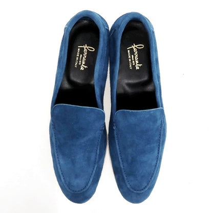 【新品アウトレット】フェランテ FERRANTE NAVY/M スエード ローファー ダークブルー【サイズ9】【 状態ランクN- 】【 メンズ 】