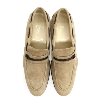 【新品】フェランテ FERRANTE VASCELLO スエード ローファー ダークベージュ【サイズ7】【 状態ランクN 】【 メンズ 】