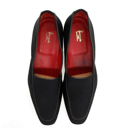 【新品アウトレット】フェランテ FERRANTE ADRIATICO テキスタイル ローファー ブラック【サイズ8】【 状態ランクN- 】【 メンズ 】