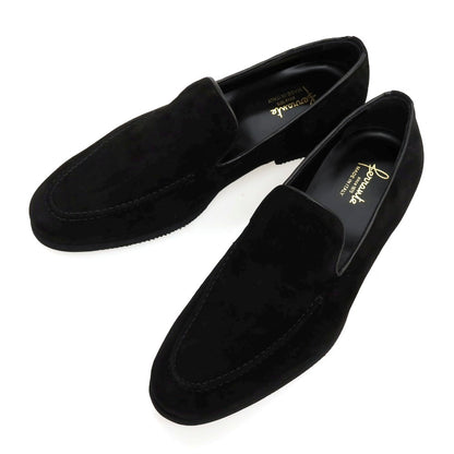 【新品】フェランテ FERRANTE CHIC スエード ローファー ブラック【サイズ7 1/2】【 状態ランクN 】【 メンズ 】