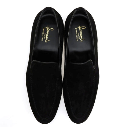 【新品】フェランテ FERRANTE CHIC スエード ローファー ブラック【サイズ7 1/2】【 状態ランクN 】【 メンズ 】