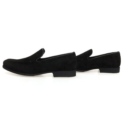 【新品】フェランテ FERRANTE CHIC スエード ローファー ブラック【サイズ7 1/2】【 状態ランクN 】【 メンズ 】