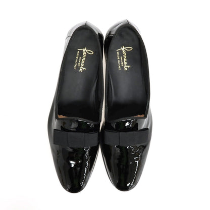 【新品アウトレット】フェランテ FERRANTE PAPILLON パテント ローファー ブラック【サイズ7 1/2】【 状態ランクN- 】【 メンズ 】