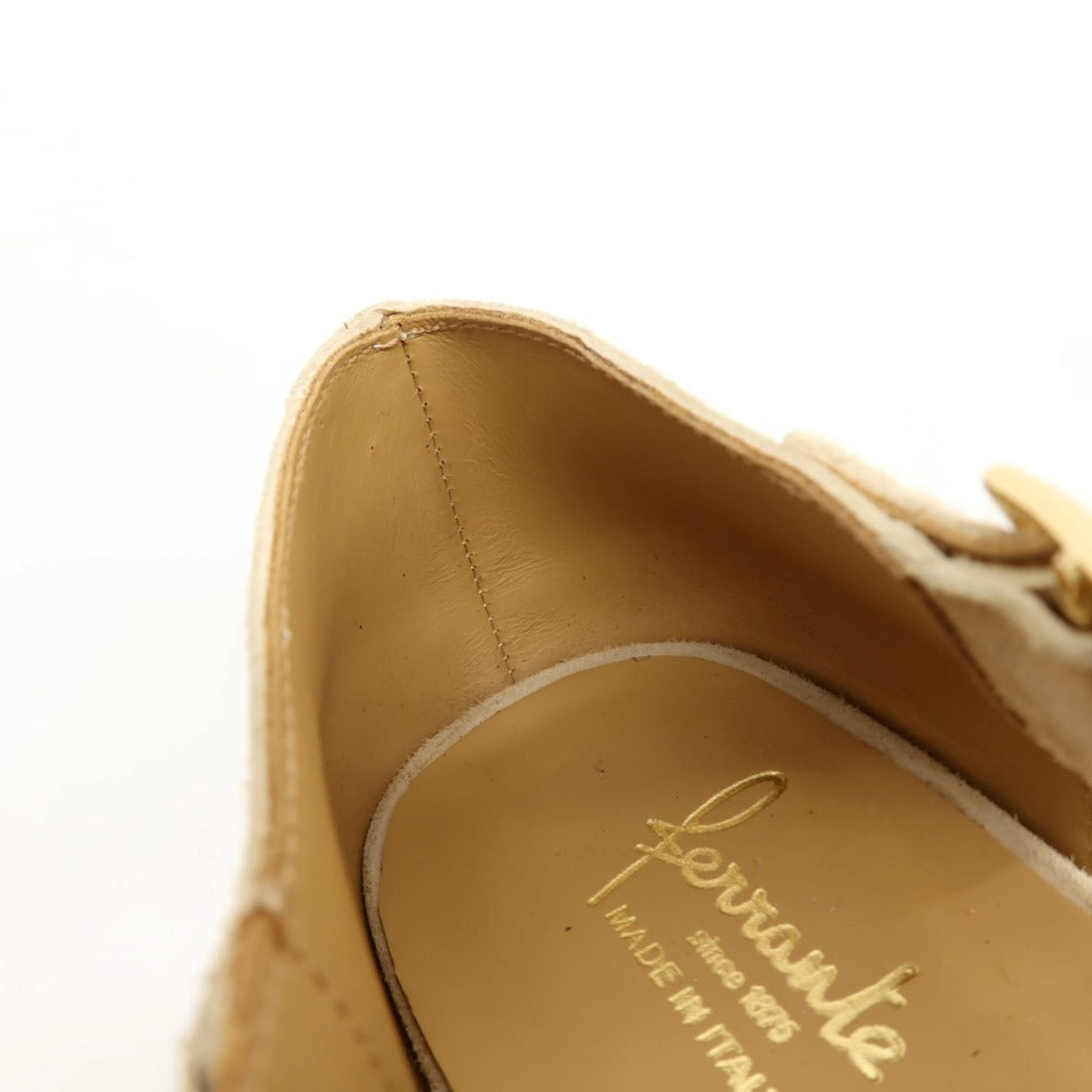 【新品】フェランテ FERRANTE GHURKA スエード サンダル ベージュ【サイズ7】【 状態ランクN 】【 メンズ 】