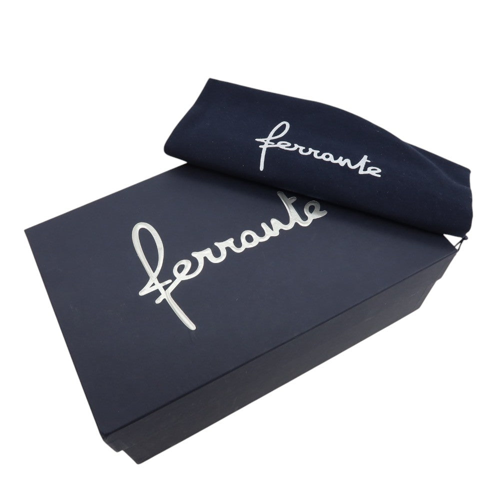 【新品アウトレット】フェランテ FERRANTE MARE シュリンクレザー スエード ローファー ホワイトxベージュ【サイズ6 1/2】【 状態ランクN- 】【 メンズ 】