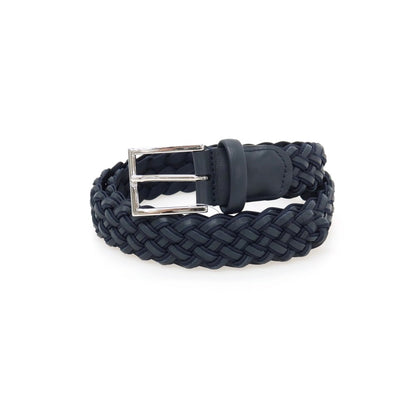 【新品】アンダーソンズ Andersons レザー×ナイロン メッシュベルト ダークネイビー【サイズ85】【 状態ランクN 】【 メンズ 】