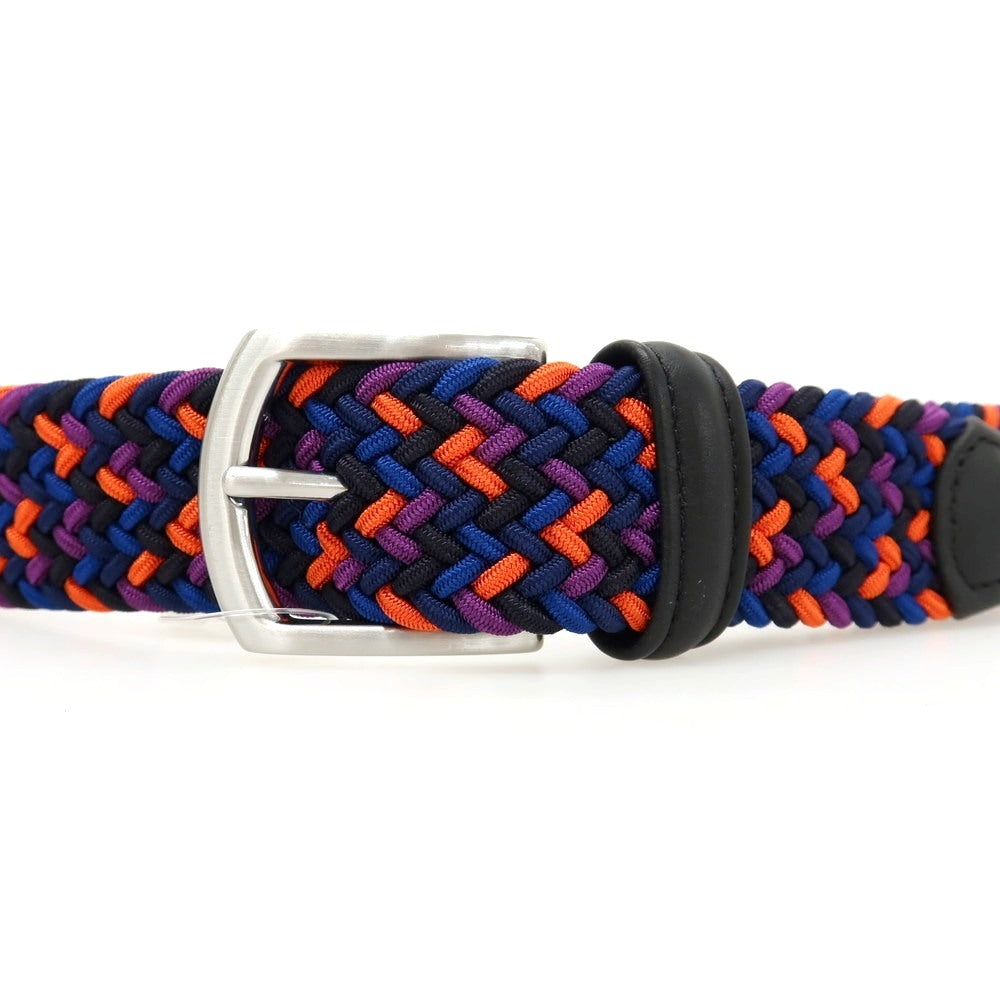 【新品】アンダーソンズ Andersons エラスティック ゴム メッシュベルト ブラックxマルチカラー【サイズ85】【 状態ランクN 】【 メンズ 】