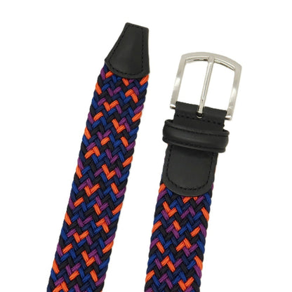 【新品】アンダーソンズ Andersons エラスティック ゴム メッシュベルト ブラックxマルチカラー【サイズ85】【 状態ランクN 】【 メンズ 】