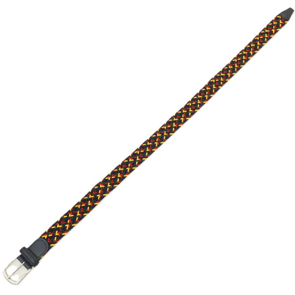 【新品】アンダーソンズ Andersons エラスティック ゴム メッシュベルト ネイビーxマルチカラー【サイズ85】【 状態ランクN 】【 メンズ 】