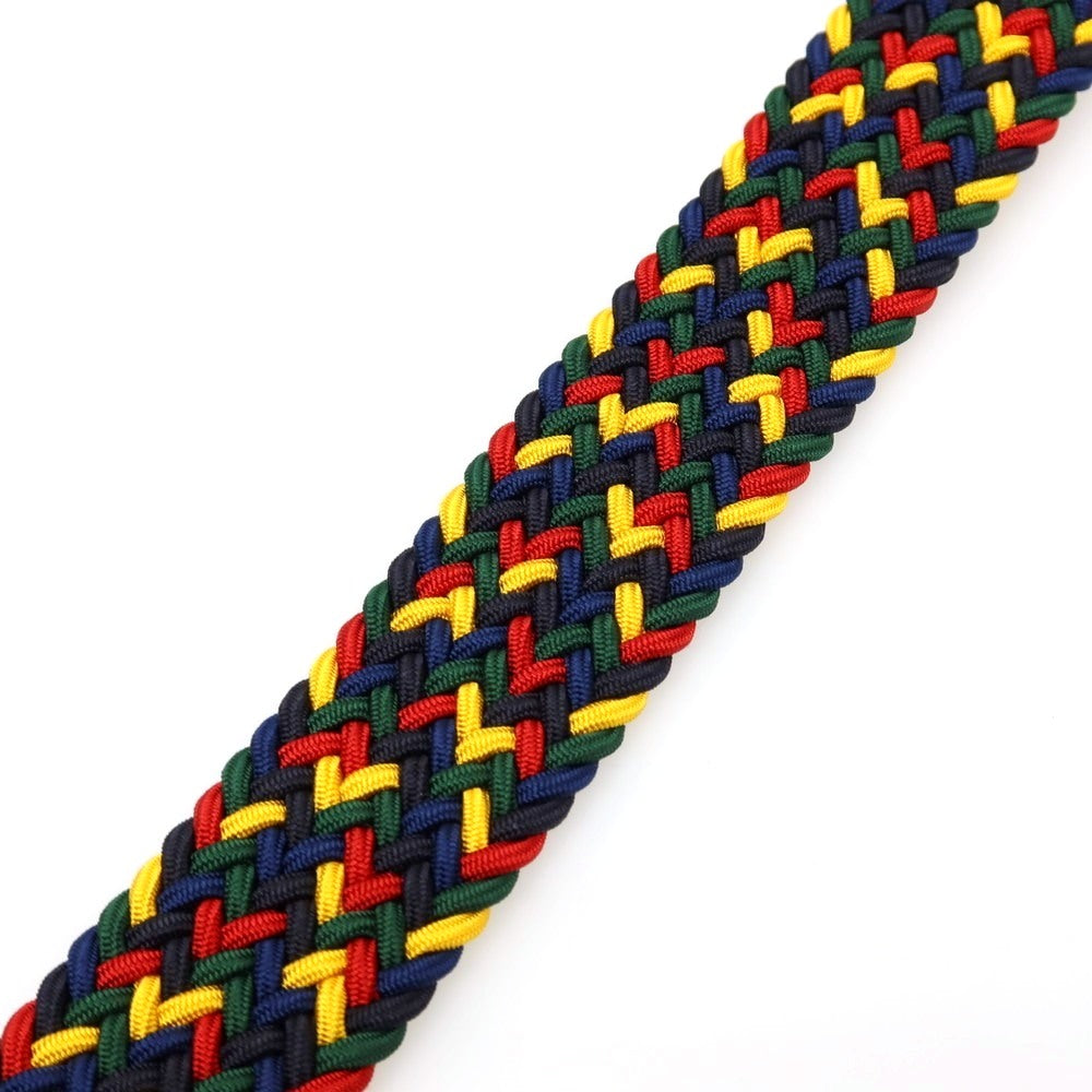 【新品】アンダーソンズ Andersons エラスティック ゴム メッシュベルト ネイビーxマルチカラー【サイズ85】【 状態ランクN 】【 メンズ 】