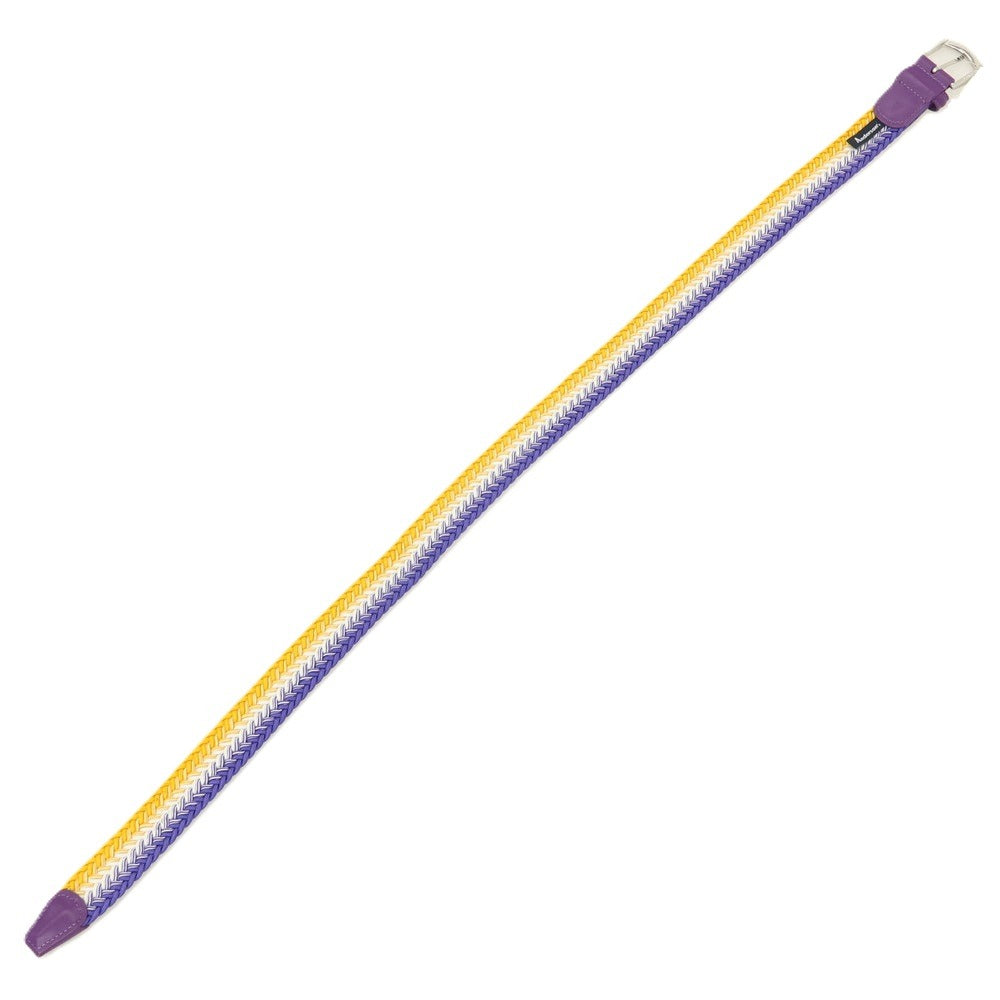 【新品アウトレット】アンダーソンズ Andersons エラスティック ゴム メッシュベルト パープルxイエロー【サイズ85】【 状態ランクN- 】【 メンズ 】