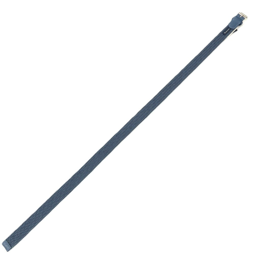 【中古】【未使用】アンダーソンズ Andersons トゥモローランド別注 エラスティック ゴム メッシュベルト グレイッシュブルーxシルバー【サイズ90】【 状態ランクS 】【 メンズ 】