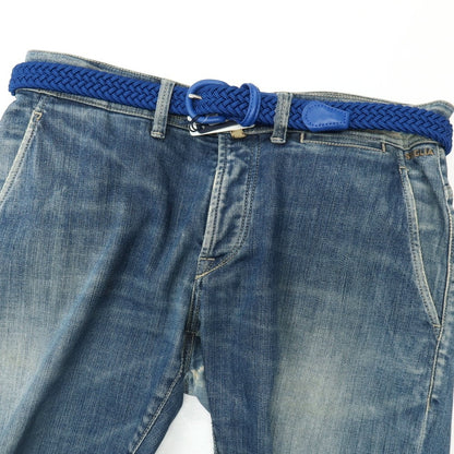 【新品】アンダーソンズ Andersons エラスティック ゴム メッシュベルト ブルー【サイズ85】【 状態ランクN 】【 メンズ 】