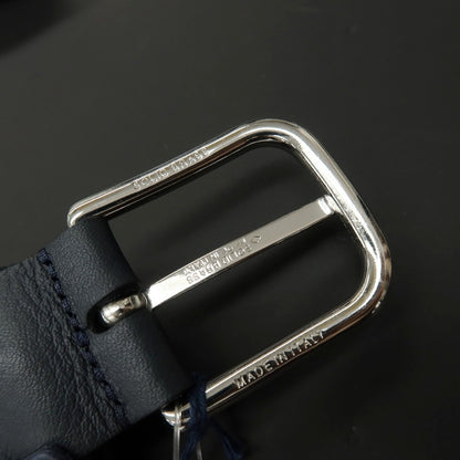 【新品】アンダーソンズ Andersons エラスティック ゴム メッシュベルト ダークブルーxネイビー【サイズ95】【 状態ランクN 】【 メンズ 】