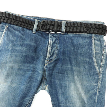【新品】アンダーソンズ Andersons レザー系 メッシュベルト ブラック【サイズ95】【 状態ランクN 】【 メンズ 】