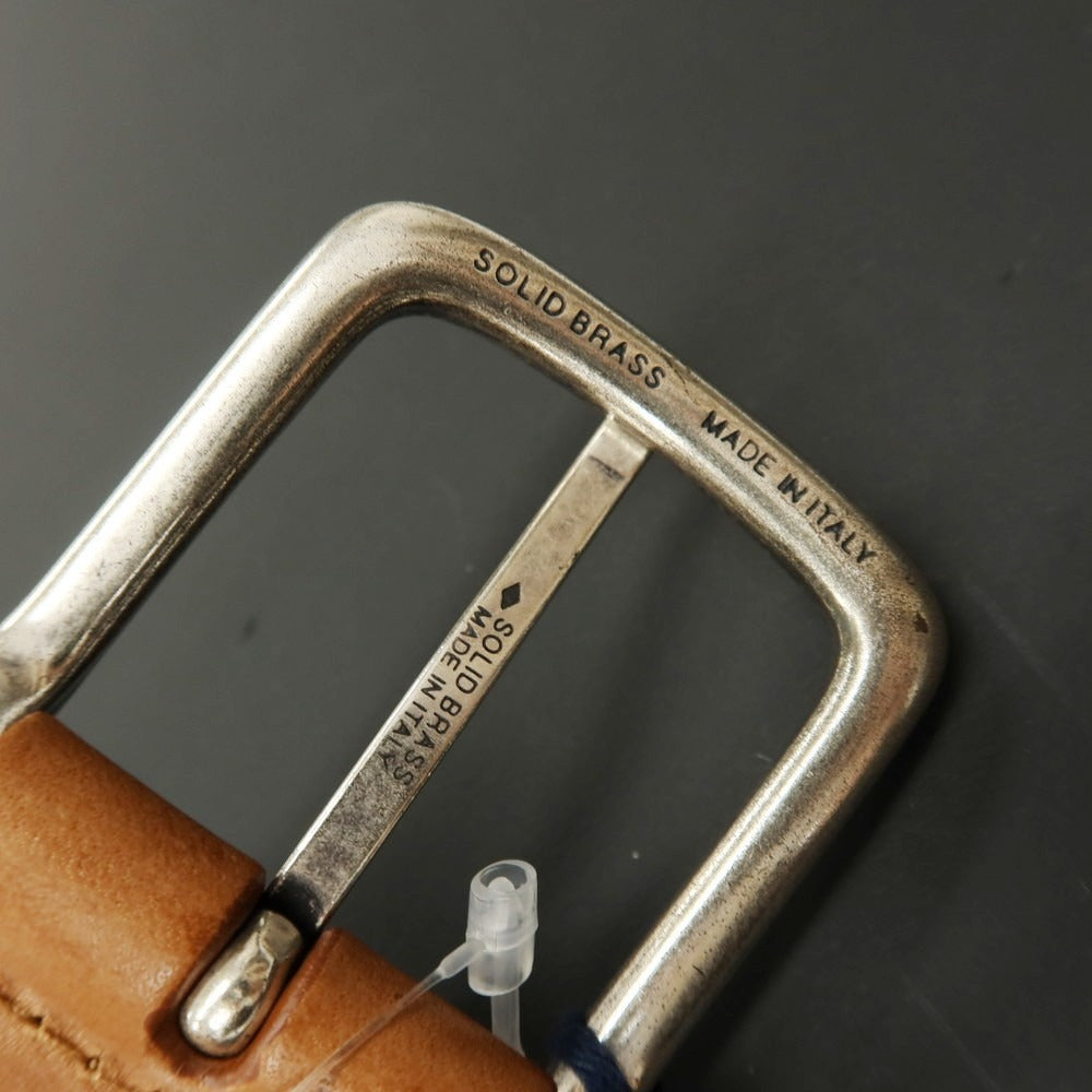 【新品】アンダーソンズ Andersons エラスティック ゴム メッシュベルト アイボリーxライトブラウン【サイズ95】【 状態ランクN 】【 メンズ 】
