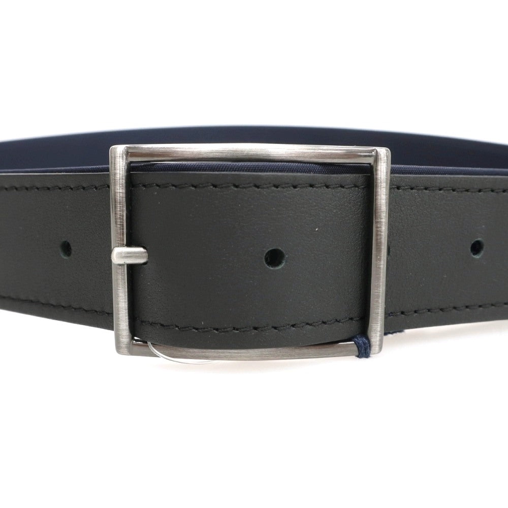 【新品】アンダーソンズ Andersons リバーシブル ナイロン×レザー コンビ ベルト ネイビー【サイズ85】【 状態ランクN 】【 メンズ 】