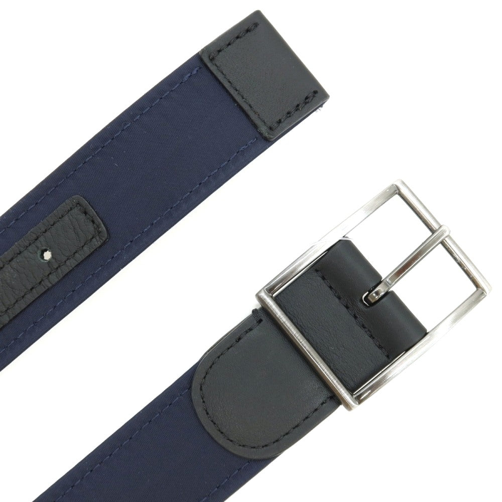 【新品】アンダーソンズ Andersons リバーシブル ナイロン×レザー コンビ ベルト ネイビー【サイズ85】【 状態ランクN 】【 メンズ 】