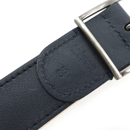 【新品】アンダーソンズ Andersons リバーシブル ナイロン×レザー コンビ ベルト アイボリーxネイビー【サイズ85】【 状態ランクN 】【 メンズ 】