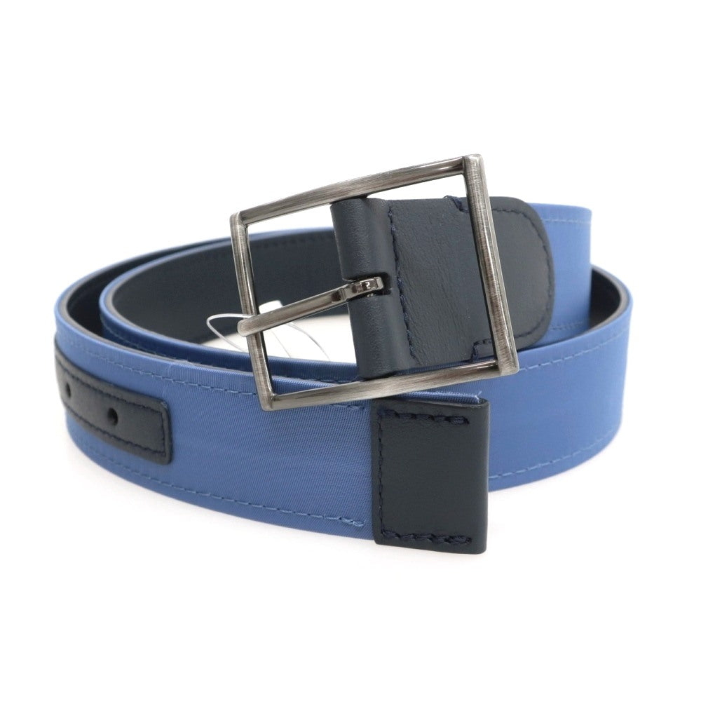 【新品】アンダーソンズ Andersons リバーシブル ナイロン×レザー コンビ ベルト ブルーxネイビー【サイズ85】【 状態ランクN 】【 メンズ 】