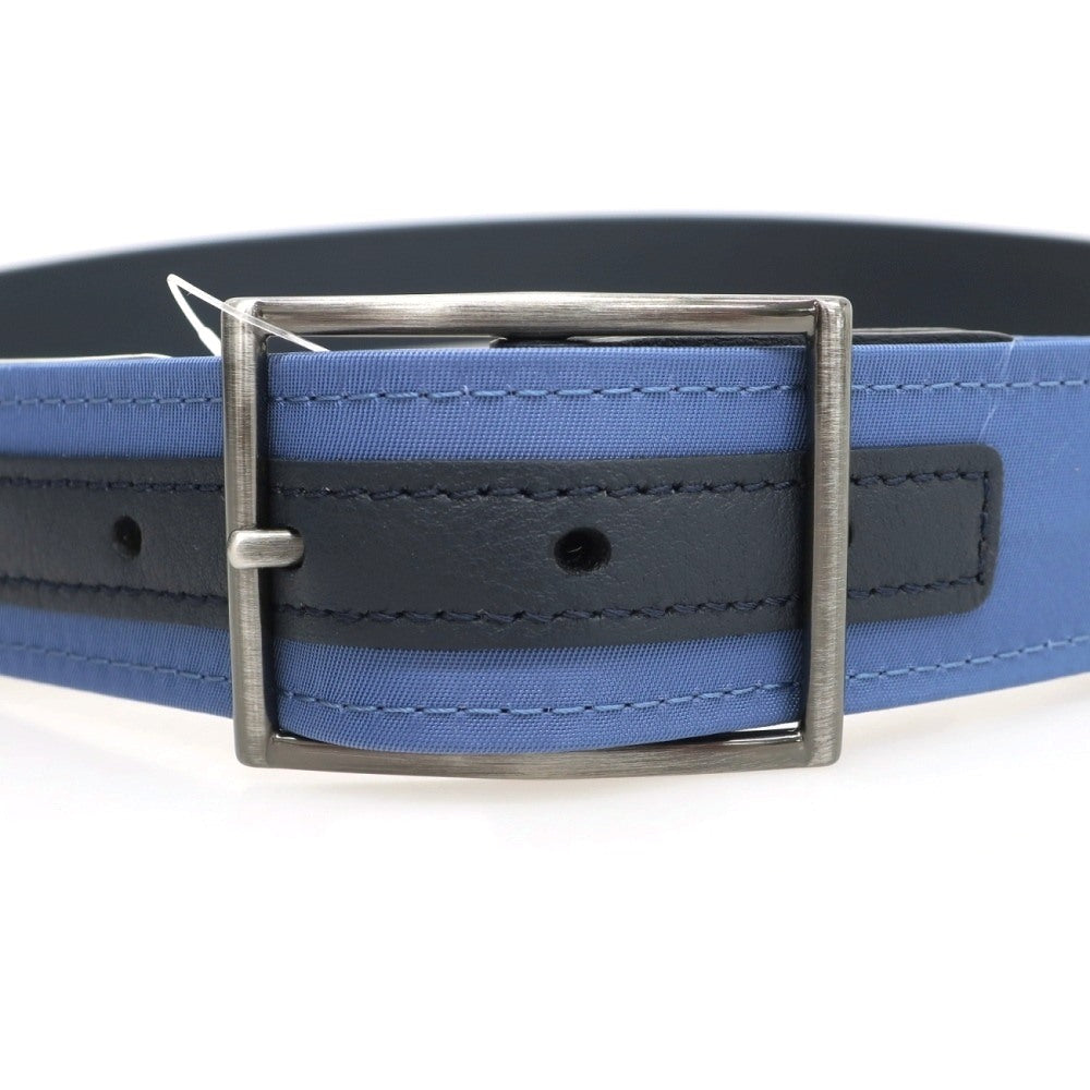【新品】アンダーソンズ Andersons リバーシブル ナイロン×レザー コンビ ベルト ブルーxネイビー【サイズ85】【 状態ランクN 】【 メンズ 】