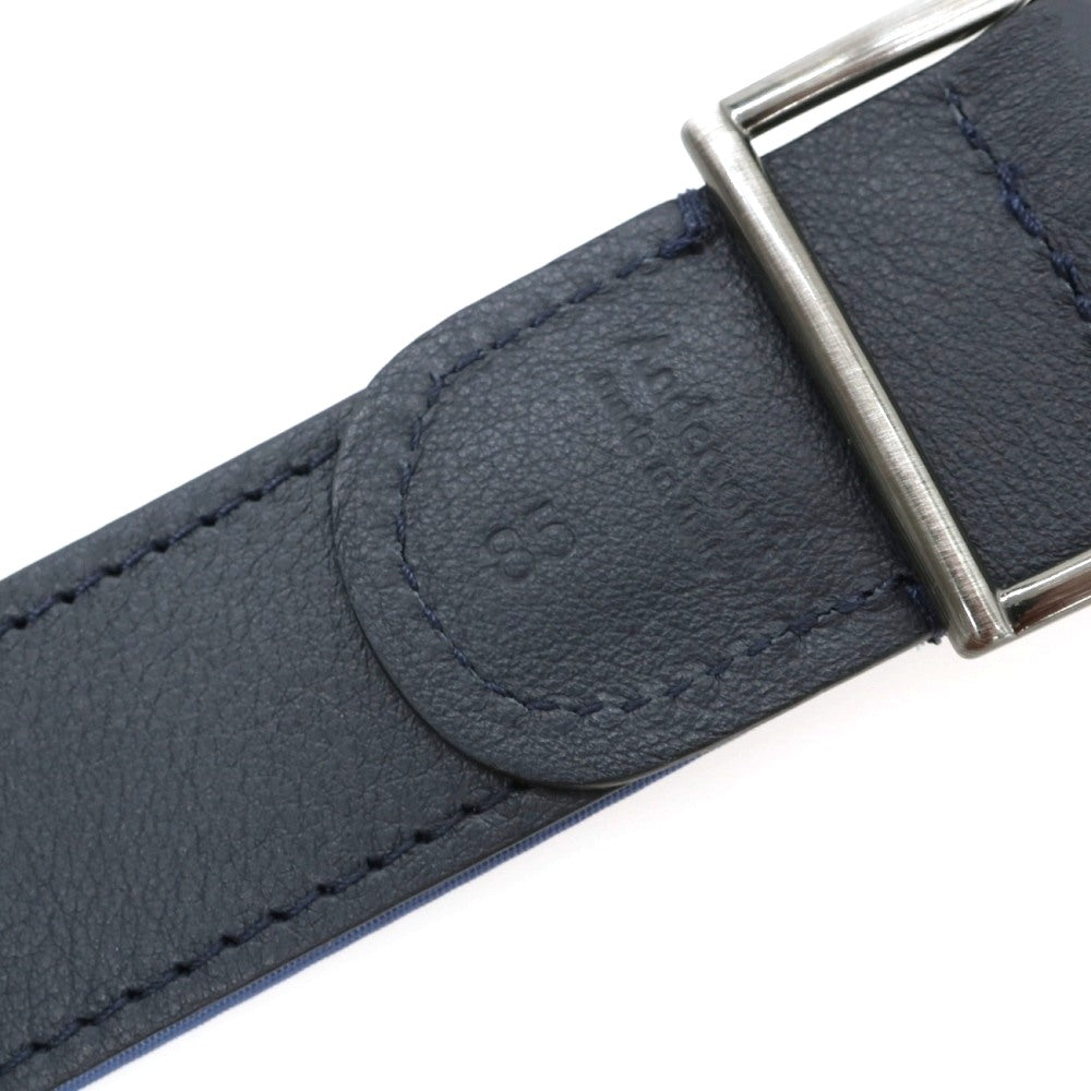 【新品】アンダーソンズ Andersons リバーシブル ナイロン×レザー コンビ ベルト ブルーxネイビー【サイズ85】【 状態ランクN 】【 メンズ 】