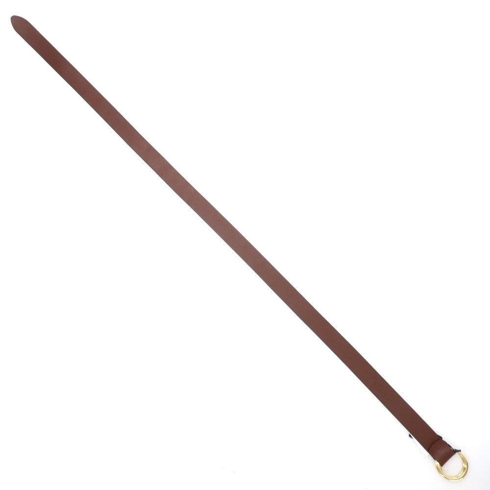 【新品】アンダーソンズ Andersons ダブルリング カーフレザー ベルト ブラウンxゴールド【サイズ75】【 状態ランクN 】【 ユニセックス 】