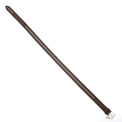 【新品】アンダーソンズ Andersons スタッズ レザー ベルト ダークブラウンxシルバー【サイズ95】【 状態ランクN 】【 メンズ 】