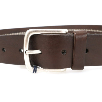 【新品】アンダーソンズ Andersons スタッズ レザー ベルト ダークブラウンxシルバー【サイズ95】【 状態ランクN 】【 メンズ 】
