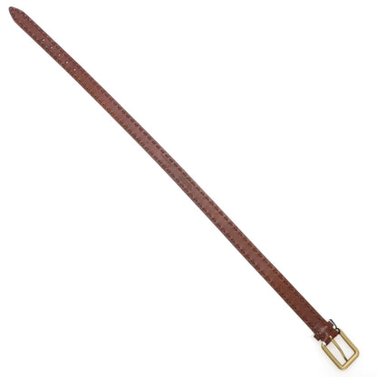 【新品】アンダーソンズ Andersons カーフレザー ステッチデザイン ベルト ブラウンxゴールド【サイズ80】【 状態ランクN 】【 ユニセックス 】