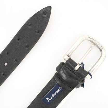 【新品】アンダーソンズ Andersons スタッズ レザー ベルト ブラック【サイズ80】【 状態ランクN 】【 メンズ 】
