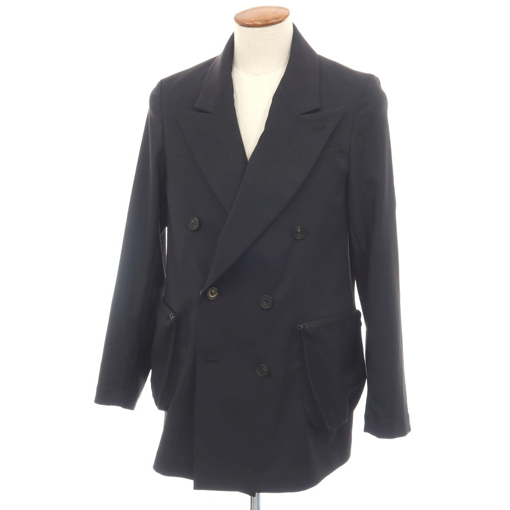 【中古】ジエダ Jieda ポリエステル ダブル6B カジュアルジャケット ブラック【サイズ1】【 状態ランクB 】【 メンズ 】
