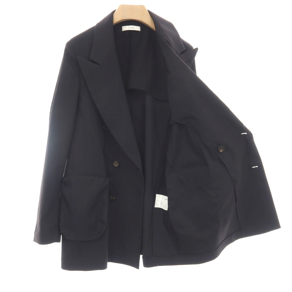 【中古】ジエダ Jieda ポリエステル ダブル6B カジュアルジャケット ブラック【サイズ1】【 状態ランクB 】【 メンズ 】