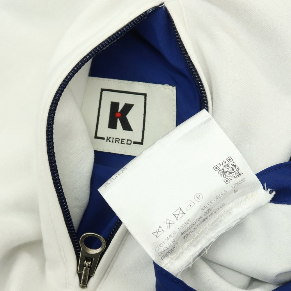 【中古】キーレッド ケイレッド KIRED リバーシブル ポリエステル フーデッドブルゾン ブルーxホワイト【サイズ46】【 状態ランクD 】【 メンズ 】