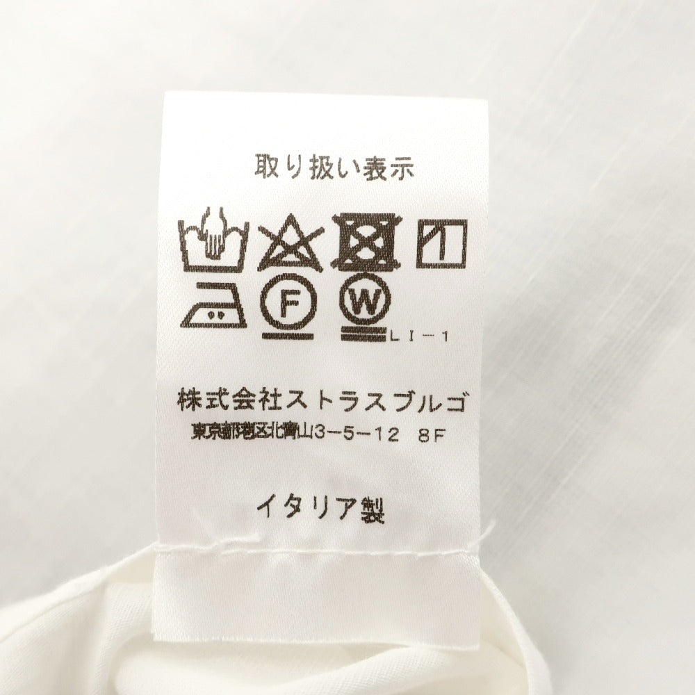 【中古】チリエッロ CIRIELLO コットンリネン レギュラーカラー カジュアルシャツ ホワイト【サイズ37】【 状態ランクB 】【 メンズ 】
